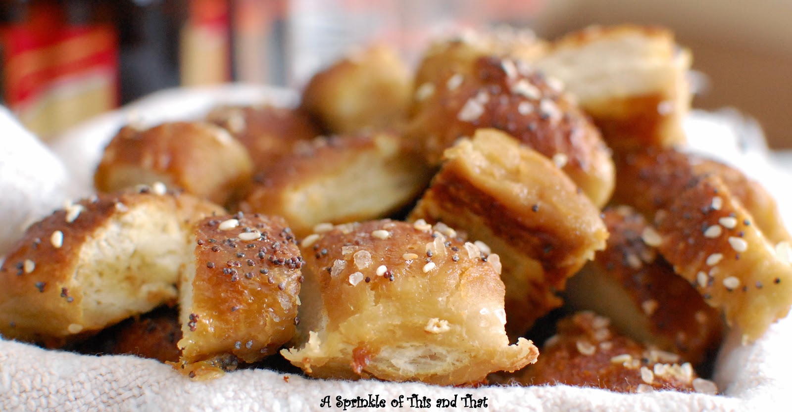 A Sprinkle of This and That Everything Soft Pretzel Nuggets