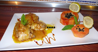 Pollo Con Zumo De Mango Y Papaya
