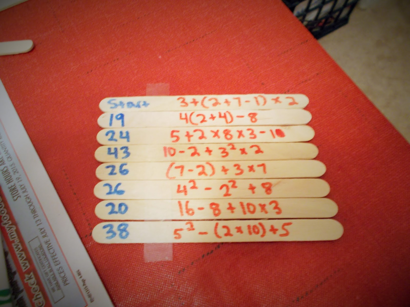 JessDiscover Popsicle Stick Math Puzzles
