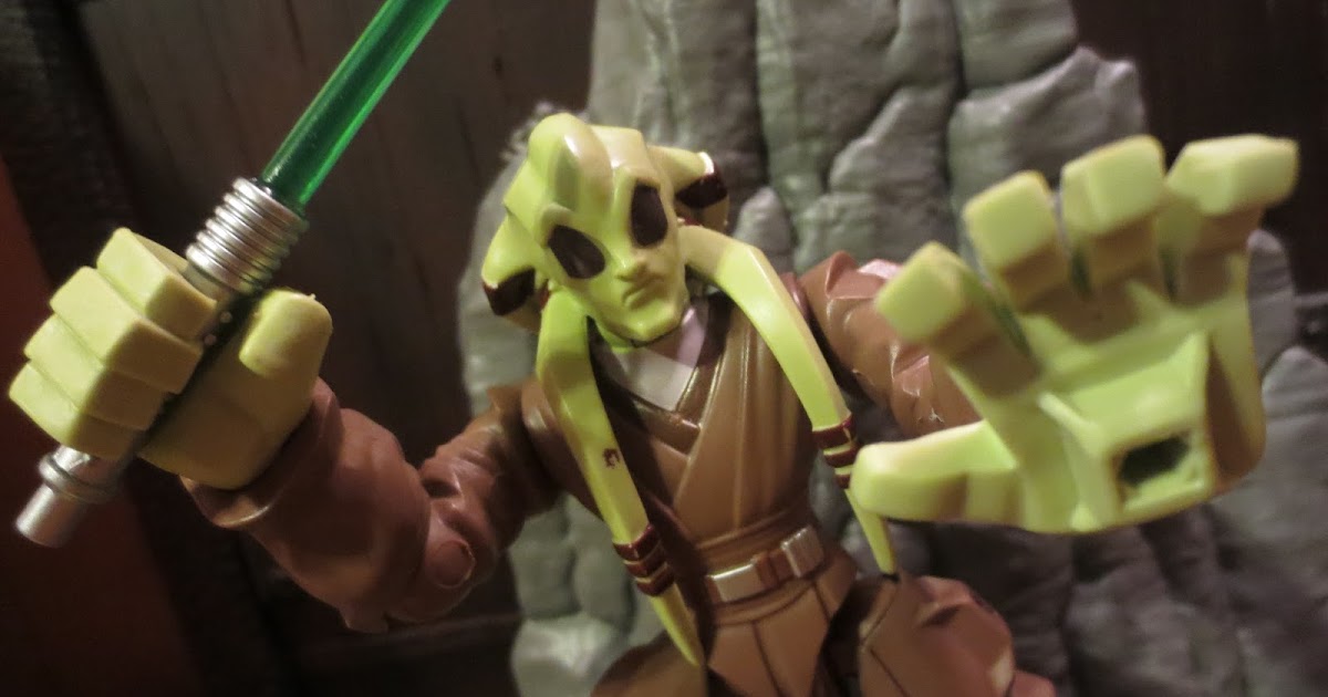 Hasbro Star Wars Fighter Pods Micro Heroes Kit Fisto Jedi Knight Toy Modell K49