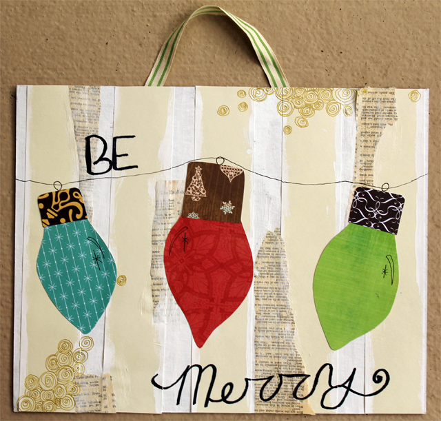 This Memorable Life Christmas Light Art DIY