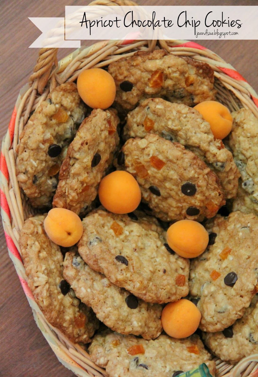 Jo and Sue Apricot Chocolate Chip Cookies