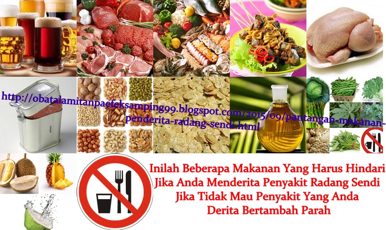 Pantangan Makanan Penderita Radang Sendi