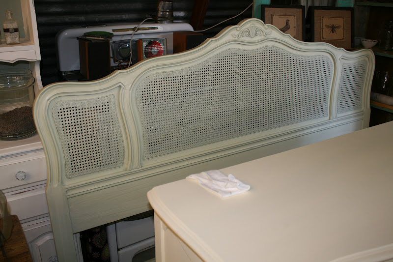Reloved Rubbish Vintage Cane Headboard