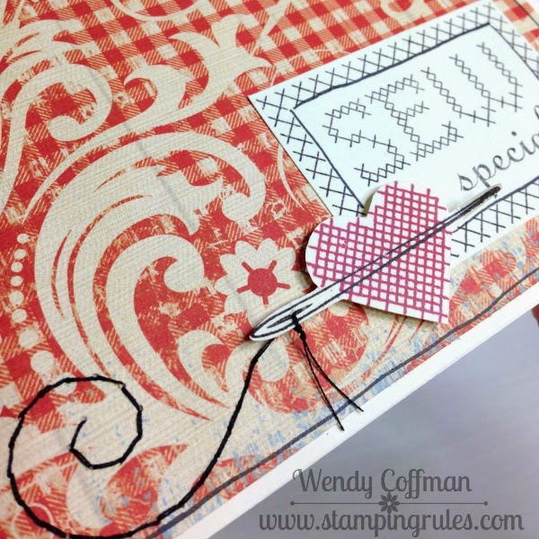 Stamping Rules! Day 49 Sew Special Card