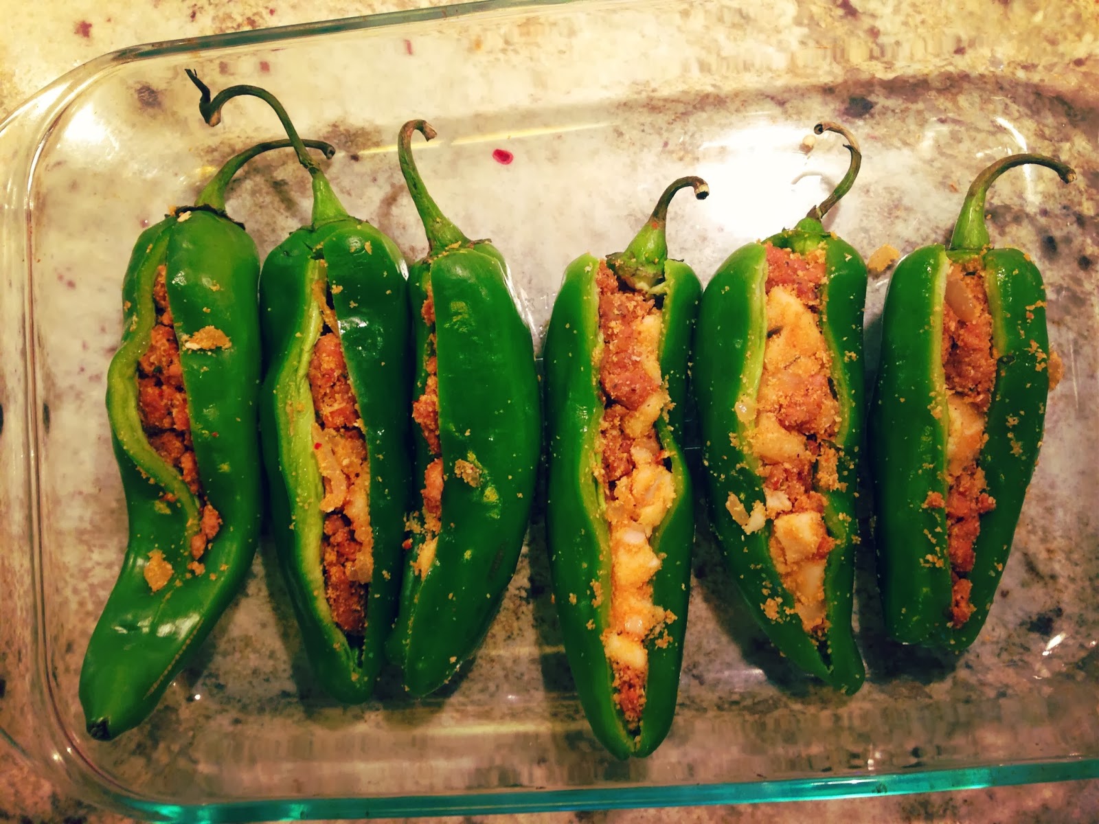 Stuffed Hatch Peppers