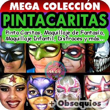 Variedades M&Y: Kit Curso Para Aprender Maquillaje Infantil Pintacaritas  Megacolección de Revistas