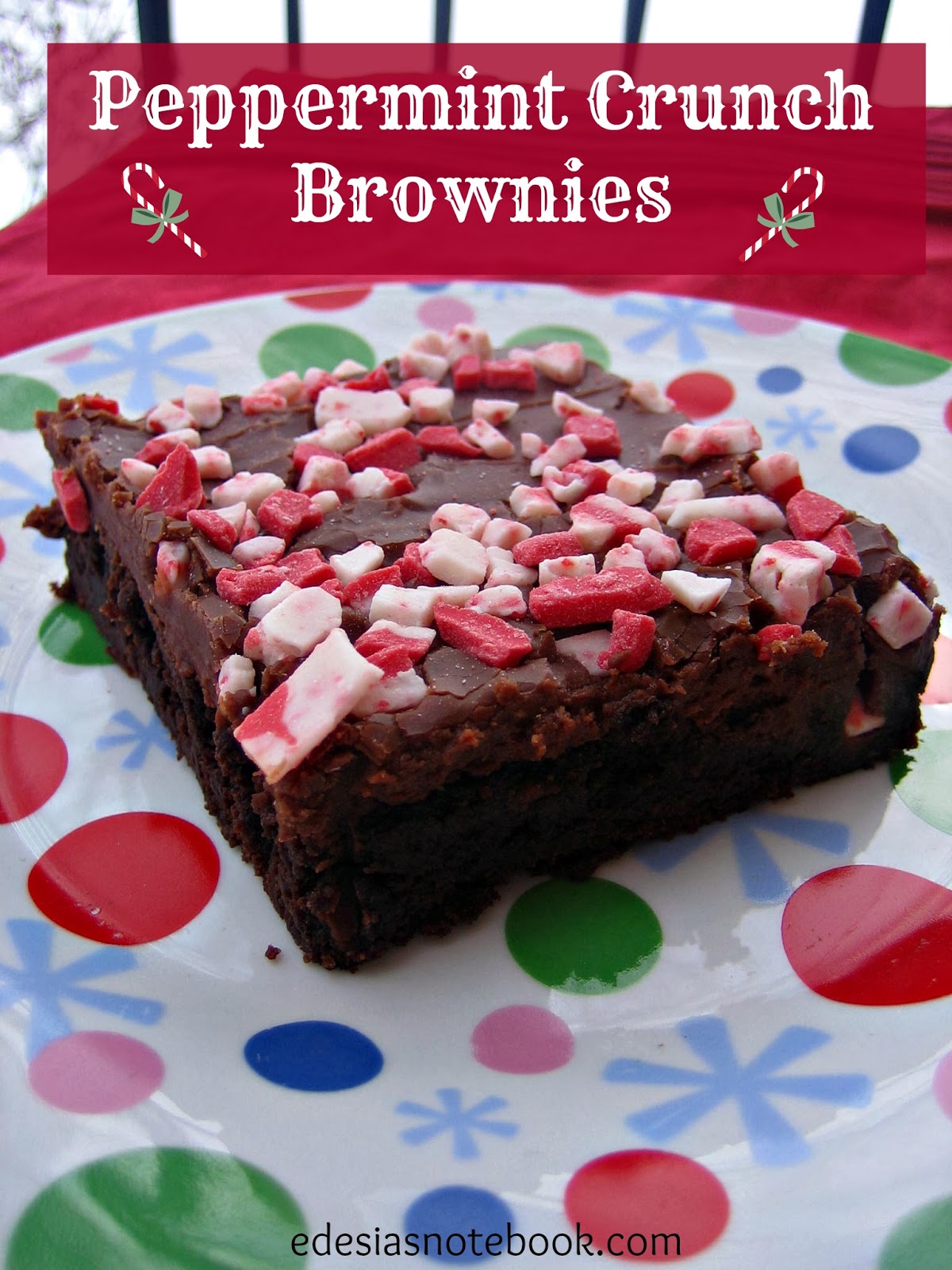 Peppermint Crunch Brownies Edesia's Notebook