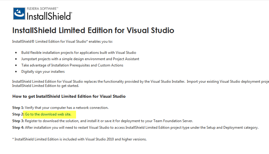 Installshield Merge Module