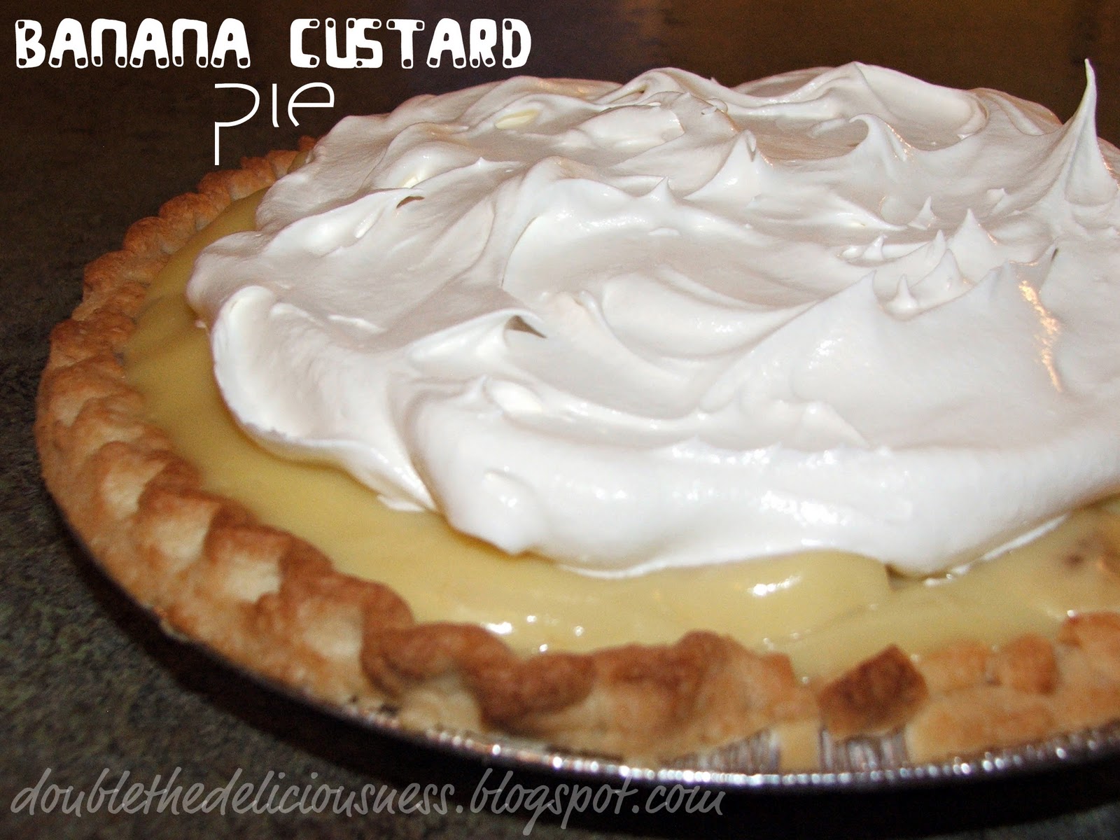 Double the Deliciousness Banana Custard Pie