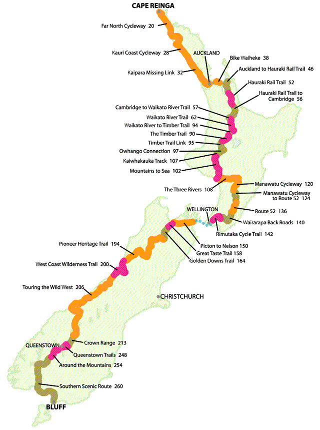 Tour Aotearoa, 3000km Length of NZ. Feb/March 2016 Touring FOA