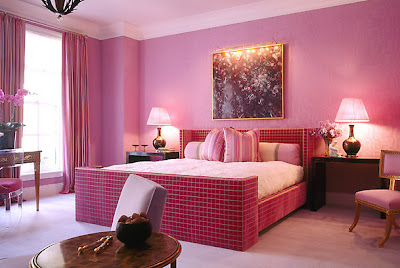 habitación matrimonial rosa