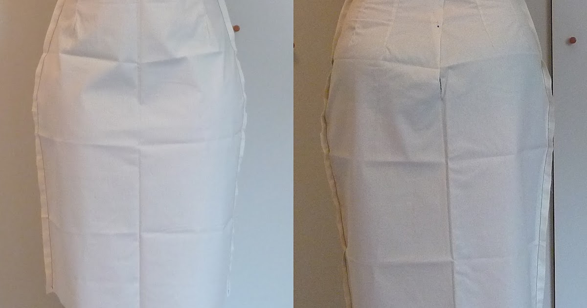 Basic Pencil skirt block pattern with darts