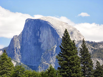 A view of Half Dome during our hike