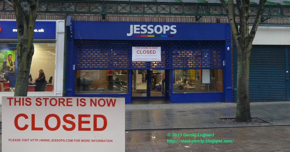 Stockport Daily Photo Blue Monday Jessops Closed