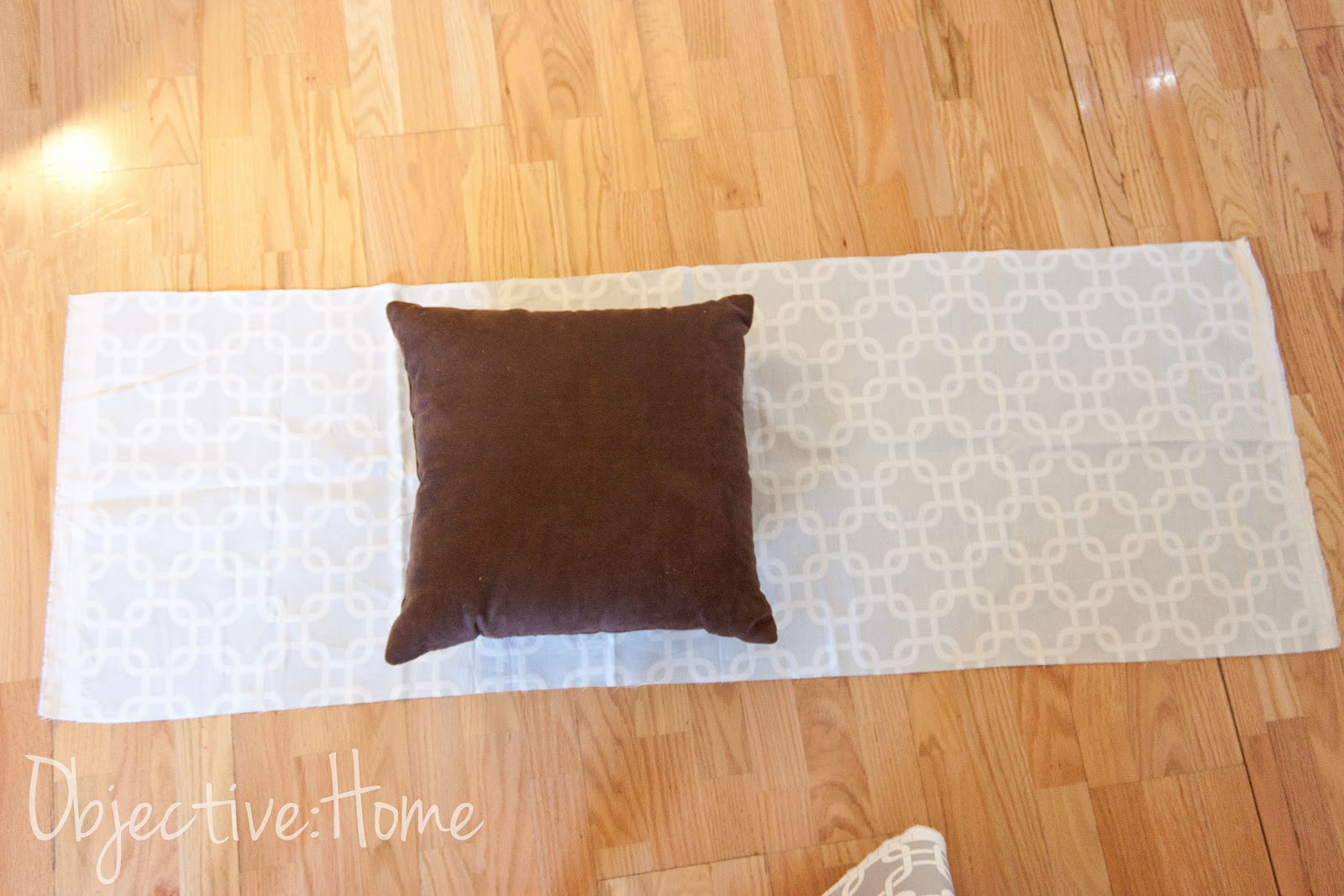 objectivehome DIY Pillow Cover. To Sew or Not To Sew.