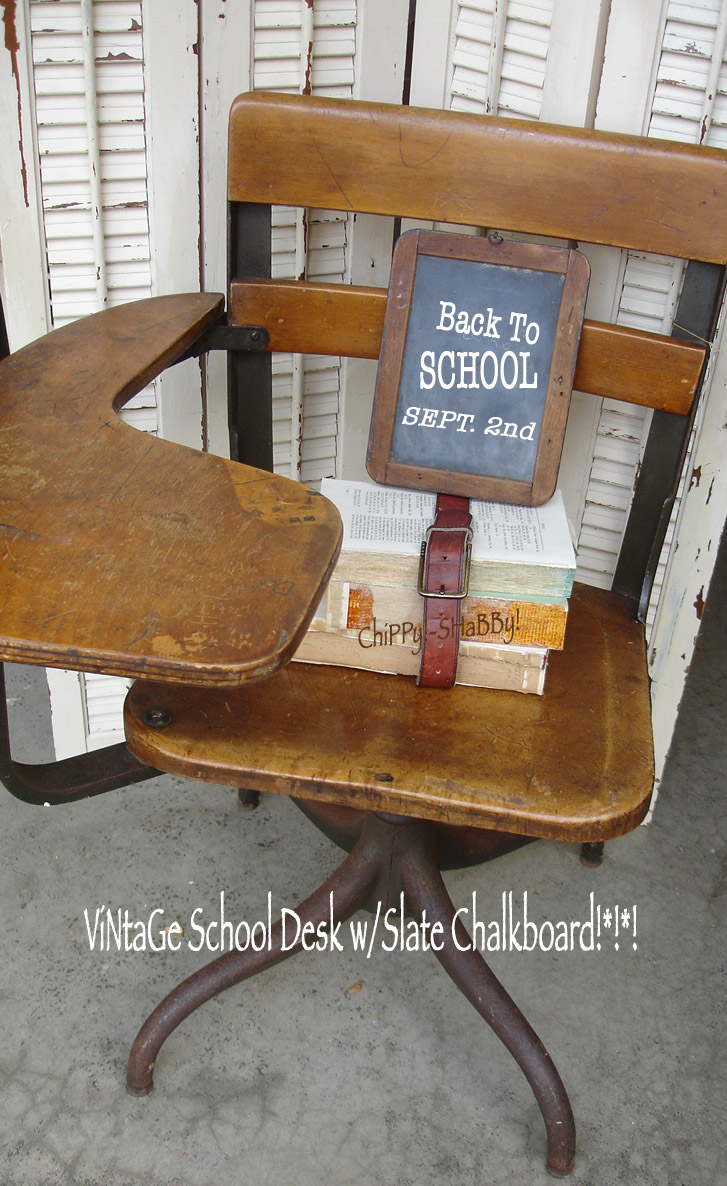 ChiPPy! SHaBBy! BACKTOSCHOOL... ViNtaGe Chalkboards & OldSchool