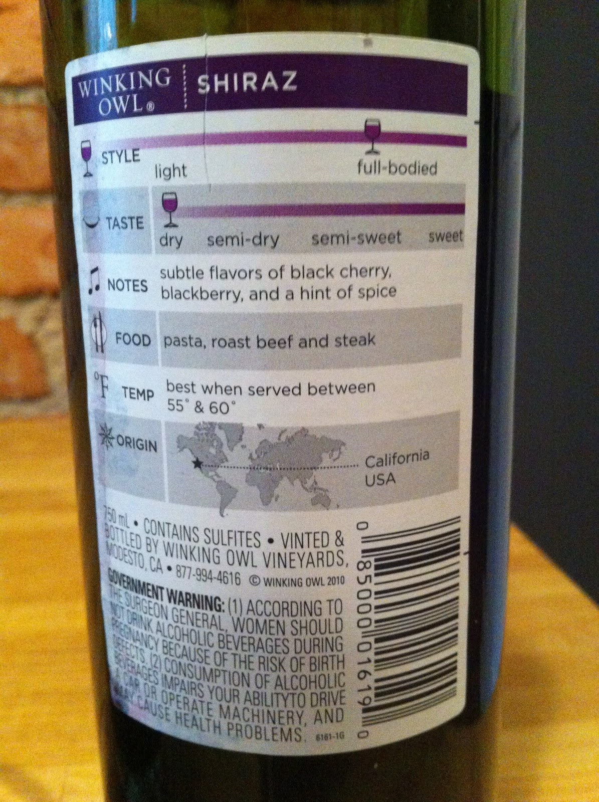 What's Good at ALDI? Winking Owl Shiraz