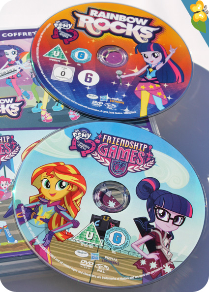 Equestria girls : Coffret édition limitée 2 DVD - Rainbow Rocks et Friendship Games