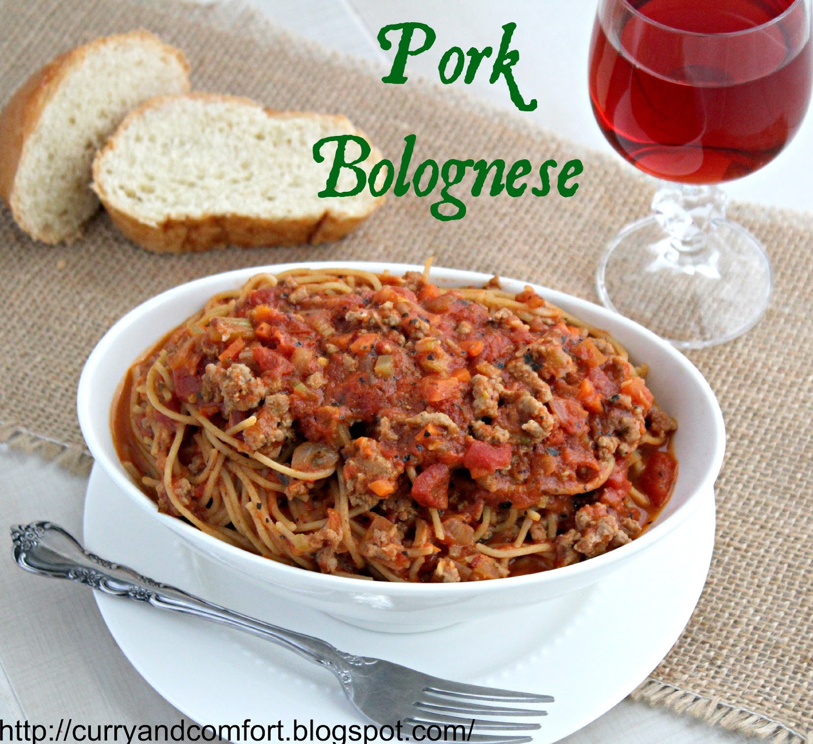 Kitchen Simmer Pork Bolognese Spaghetti