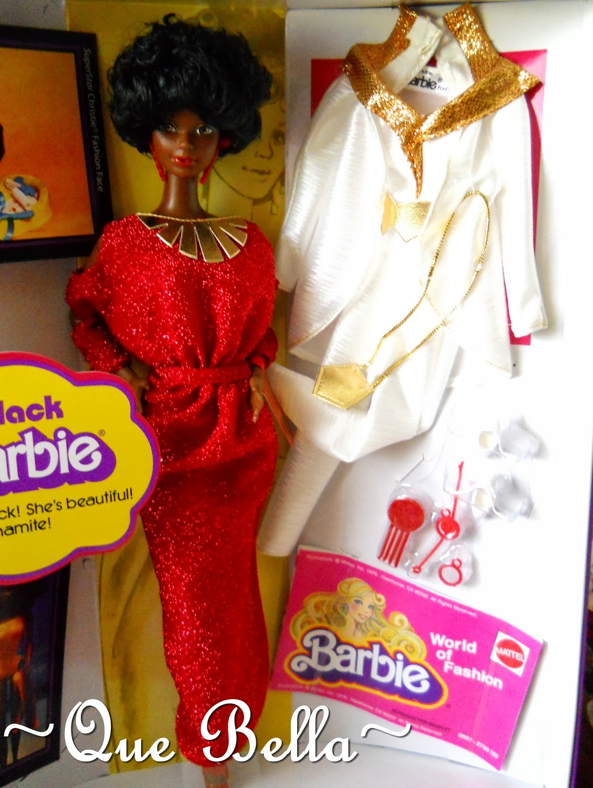 ~Que Bella~: Black Barbie 1980 Reissue~ Barbie Saturday