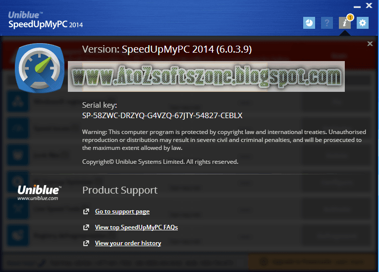Uniblue SpeedUpMyPC 2017 Serial Key With Crack Free Download