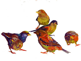 Projects Art Craft Ideas Watercolor Birds Painting By Maja Wronska