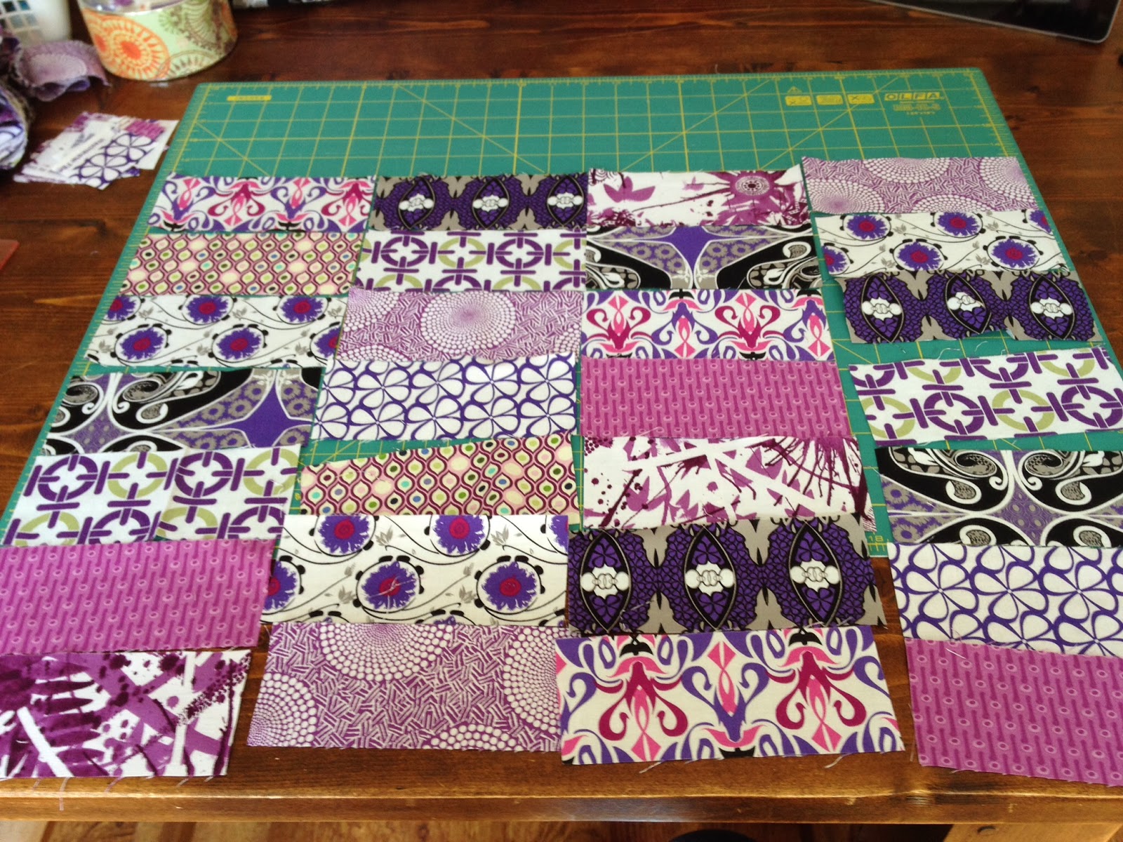 The Nocturnal Stitcher Simple Jelly Roll Cushions