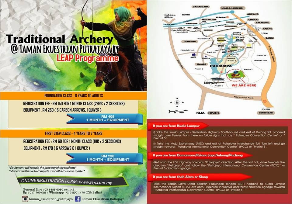 marina inn Traditional Archery Taman Ekuestrian Putrajaya