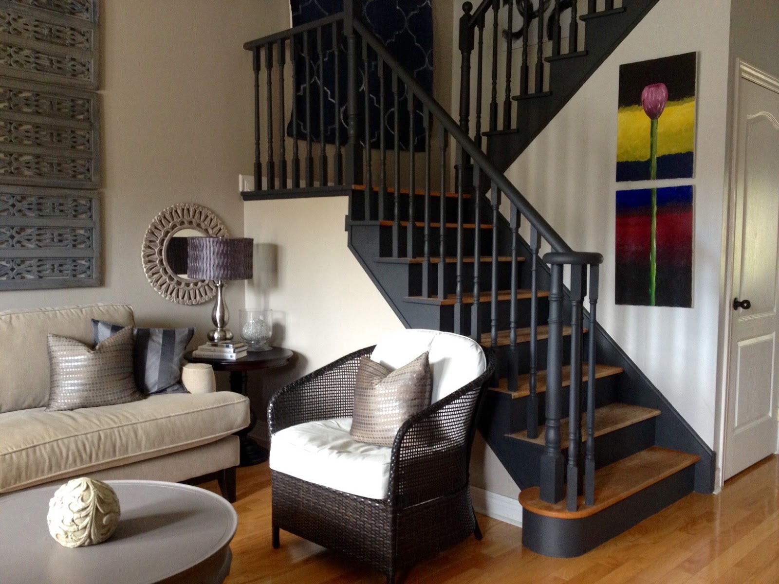 Style To Move Blog I Did It I Painted My Stairs Black