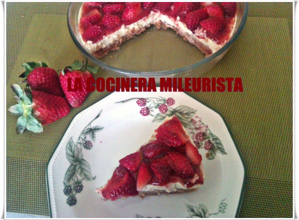 Cheesecake De Fresa ( Microondas )
