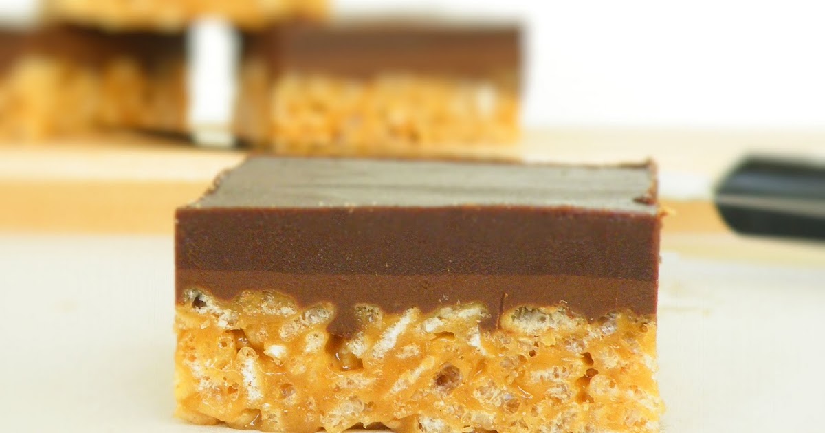 Vittles and Bits Crispy Peanut Butter Nutella Bars