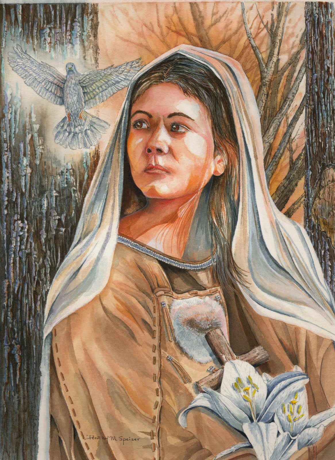 Major's Saint of the Day April 17 Feast of Saint Kateri Tekakwitha