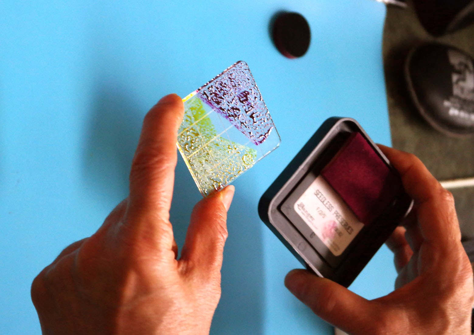 Backporch Acrylic Block Stamping