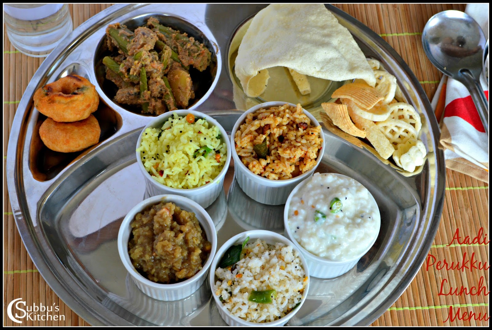 Aadi Perukku Lunch Menu Aadi Perukku Lunch Menu