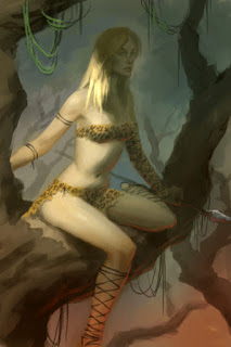 Jungle Woman Illustration Step By Step