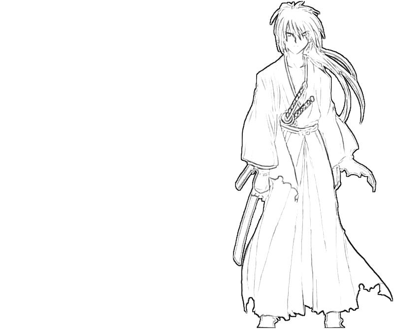 Printable Kenshin Himura Samurai Coloring Pages printable-kenshin-himura-samurai-coloring-pages