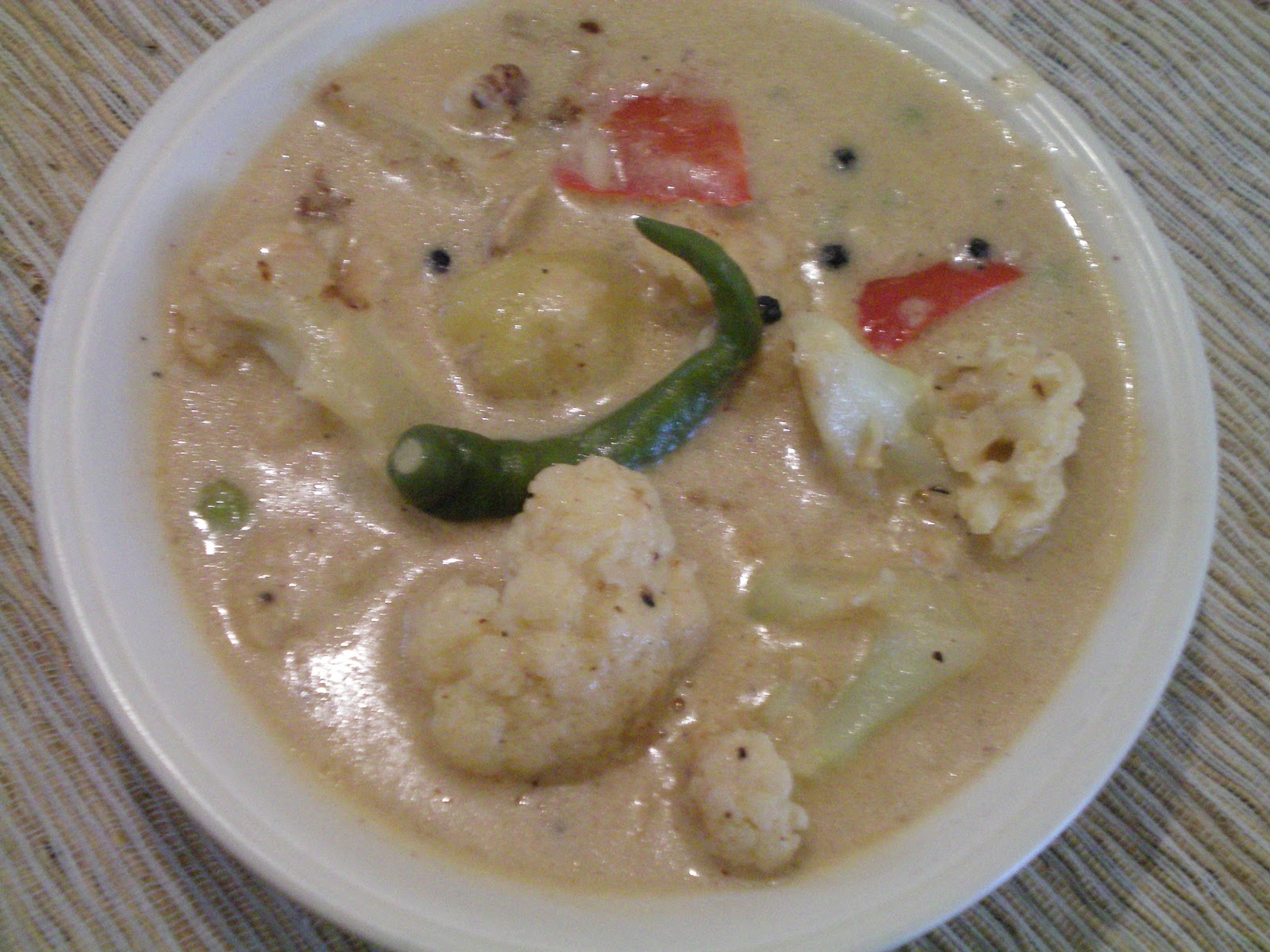 swetawriter Cauliflower korma a wonder to simple cauliflower!