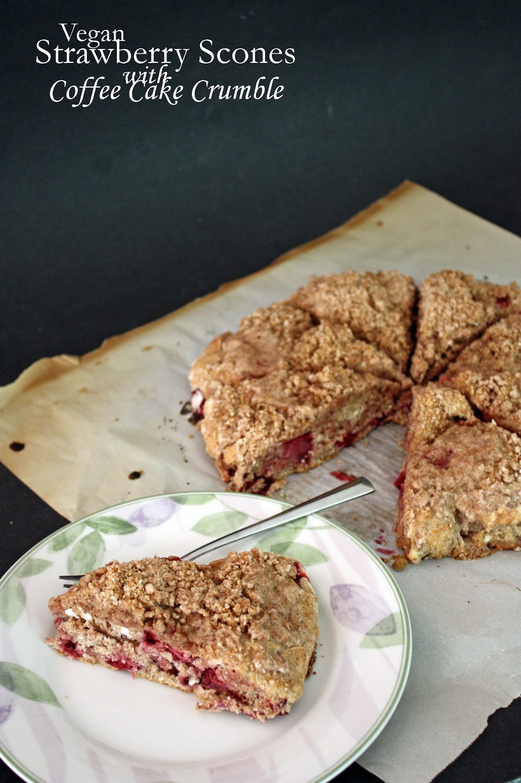 Vegan strawberry coffee cake scones How to Philosophize with Cake