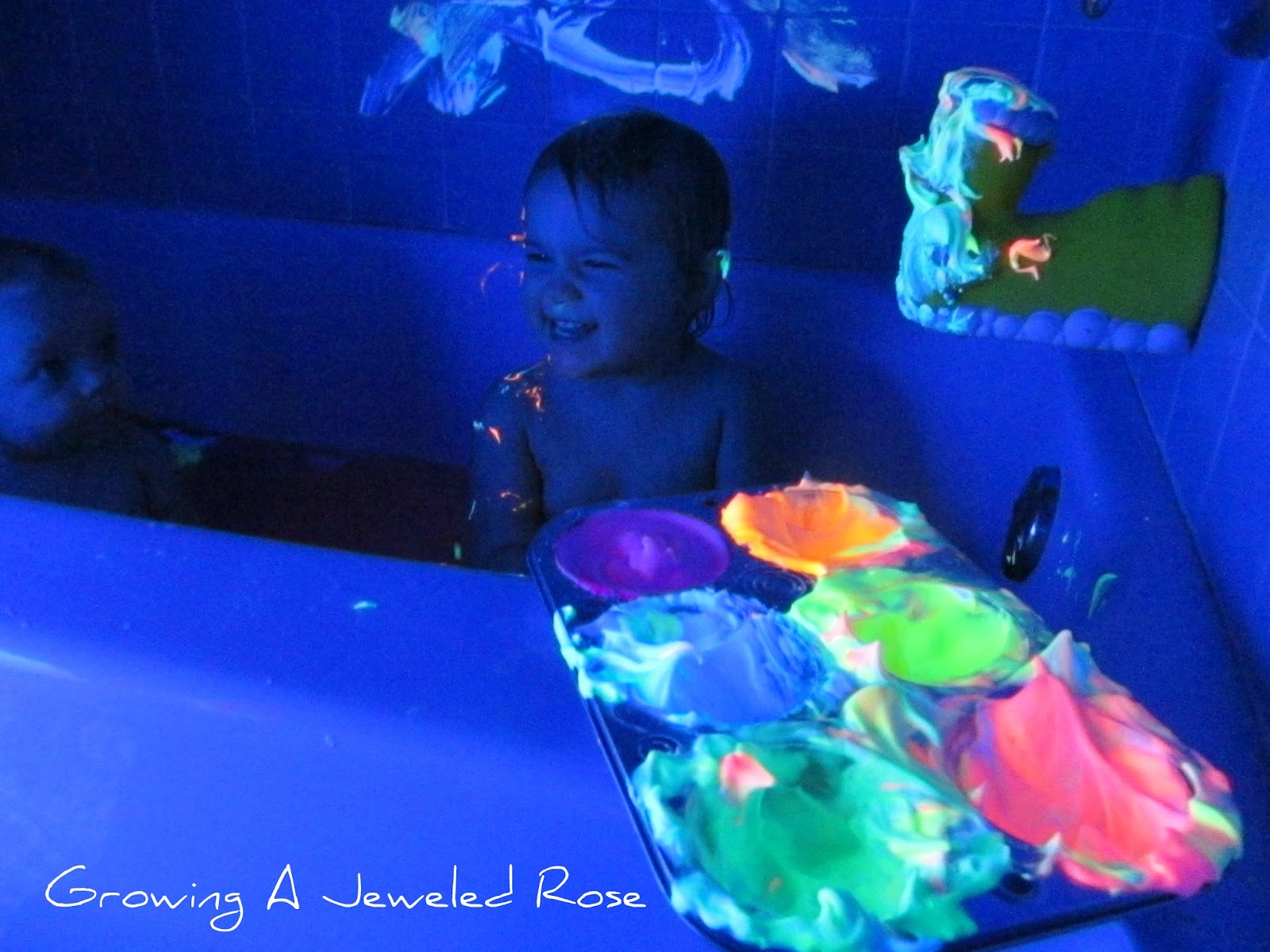 Glowing Homemade Bath Paint! Growing A Jeweled Rose