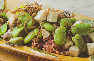 Ensalada de charqui con habas recetas