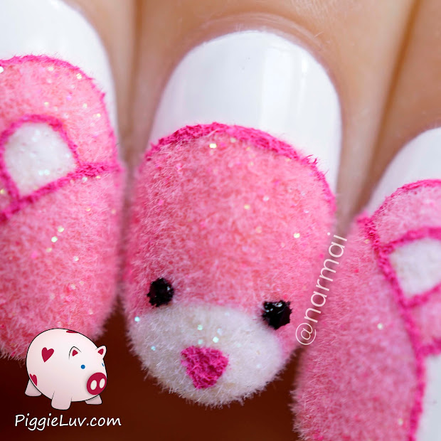 piggieluv fuzzy pink teddy bear