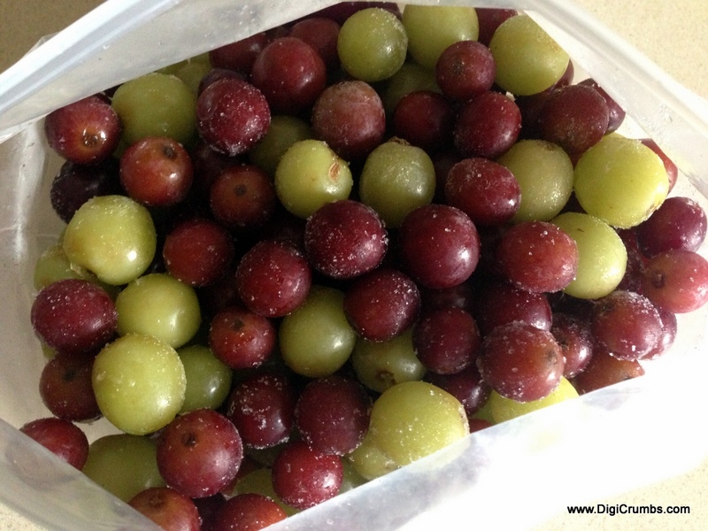 DigiCrumbs Frozen Grapes Healthy Summer Snack