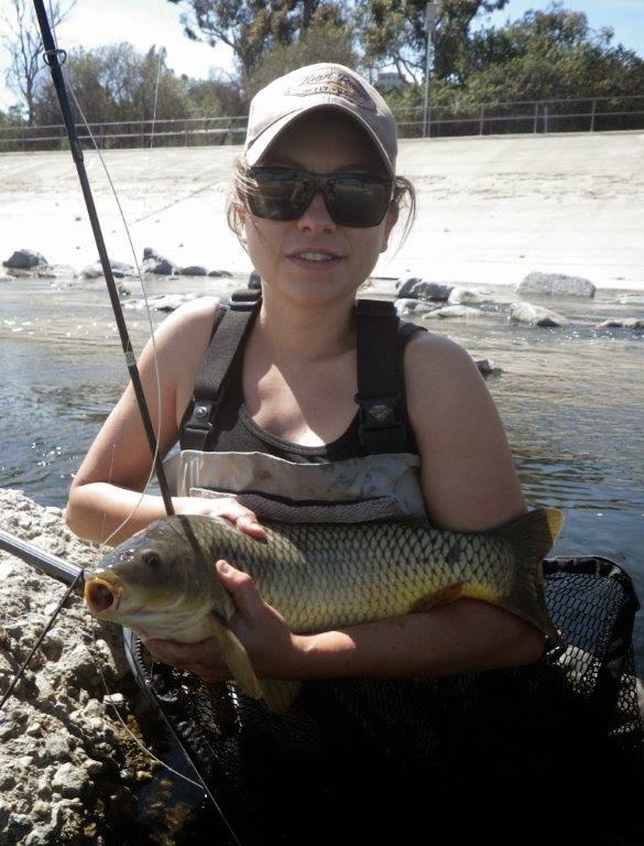Downey Fly Fishers Carp fishing the LA River