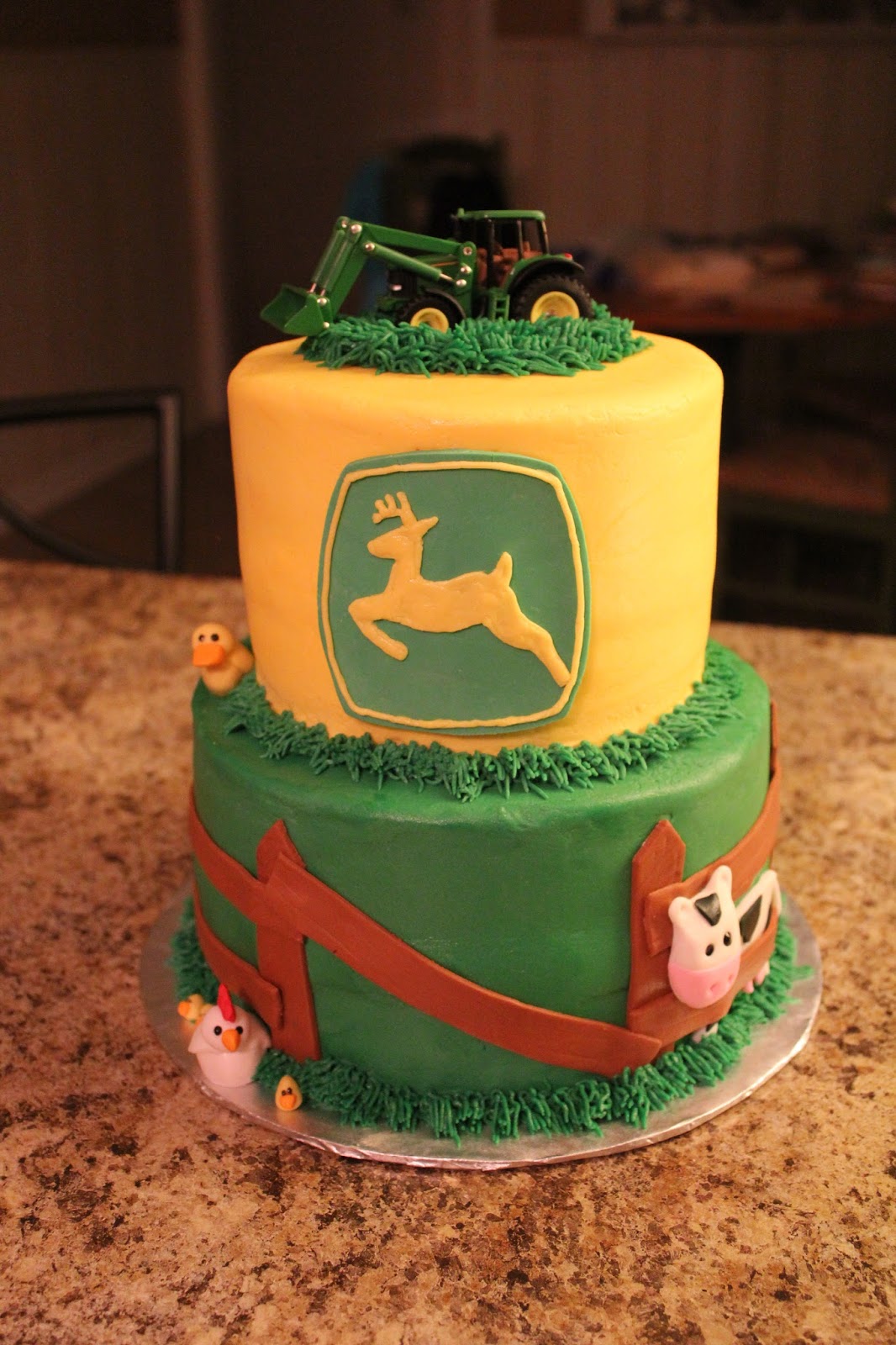 A Blissful Bash John Deere Baby Shower Cake