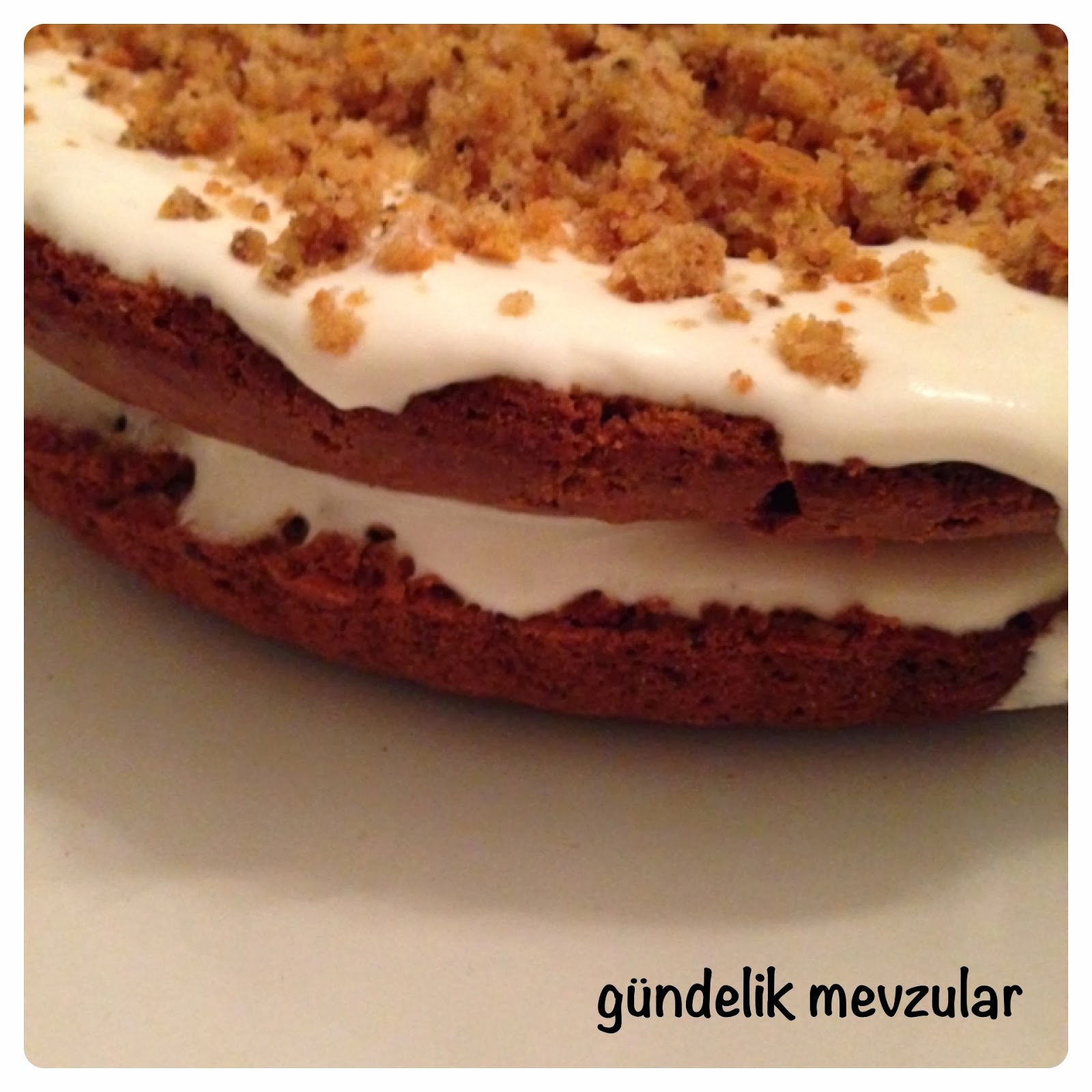 gündelik mevzular&hellip; Havuçlu Tarçınlı Kremalı Kek