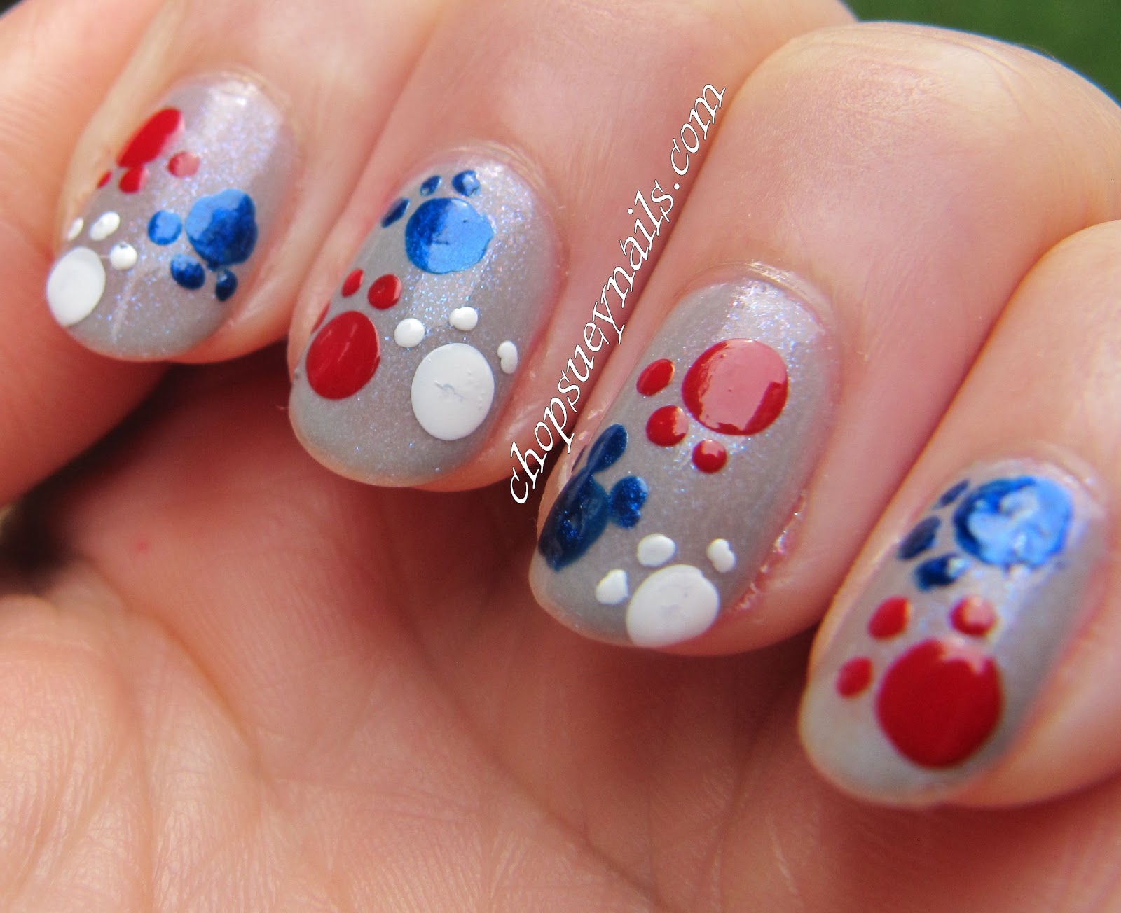 1. Cute Paw Print Acrylic Nails - wide 7