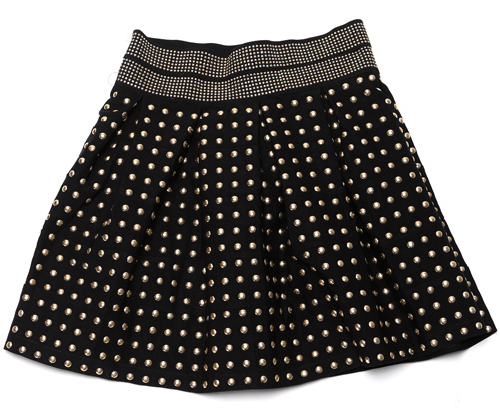 Studded Highwaist Structure Skirt