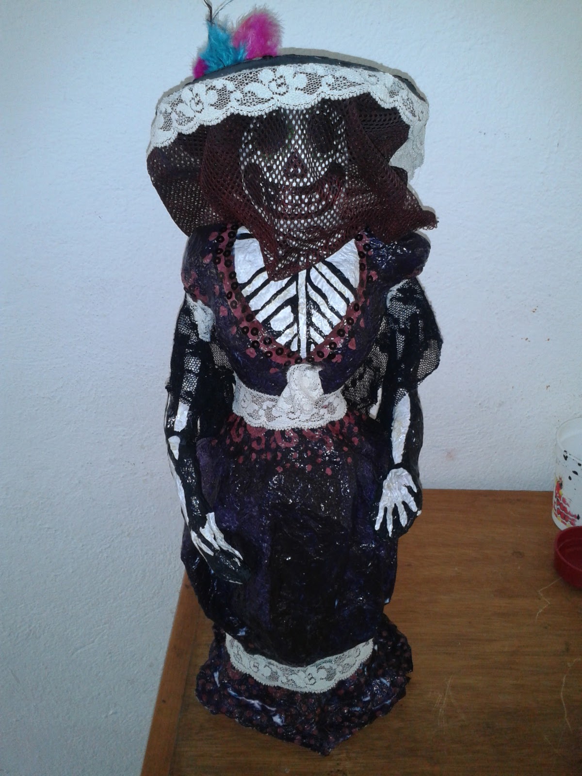 así se verá la catrina terminada. La mía se llama Panchita, en así se verá la catrina terminada. La mía se llama Panchita, en
