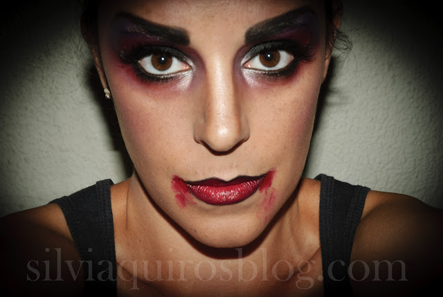 Maquillaje Halloween 9: Vampiro sexy (versátil), Halloween Make-up 9: Sexy Vampire (versatile) efectos especiales, special effects, Silvia Quirós